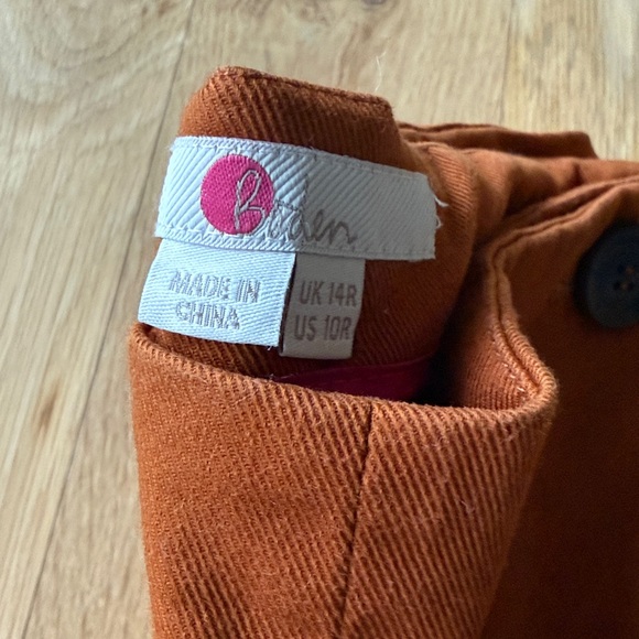 Boden Women’s Imogen Wide Leg Trouser Pant in Burnt Orange - Picture 6 of 8